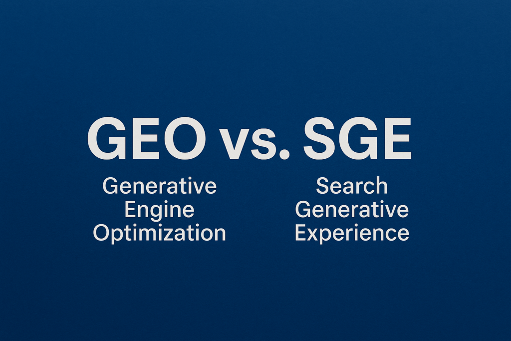 GEO（生成式引擎优化）正在崛起，它与 SGE（Search Generative Experience）共同重塑 SEO 的规则。本文深入解析二者区别与联系，帮助内容创作者抓住 AI 搜索时代的优化新机会。