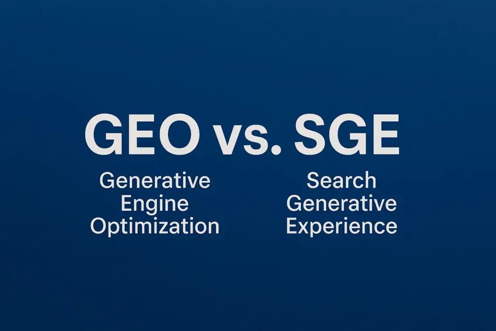 GEO（生成式引擎优化）正在崛起，它与 SGE（Search Generative Experience）共同重塑 SEO 的规则。本文深入解析二者区别与联系，帮助内容创作者抓住 AI 搜索时代的优化新机会。