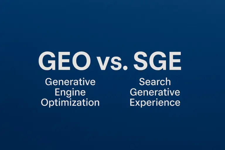 GEO（生成式引擎优化）正在崛起，它与 SGE（Search Generative Experience）共同重塑 SEO 的规则。本文深入解析二者区别与联系，帮助内容创作者抓住 AI 搜索时代的优化新机会。