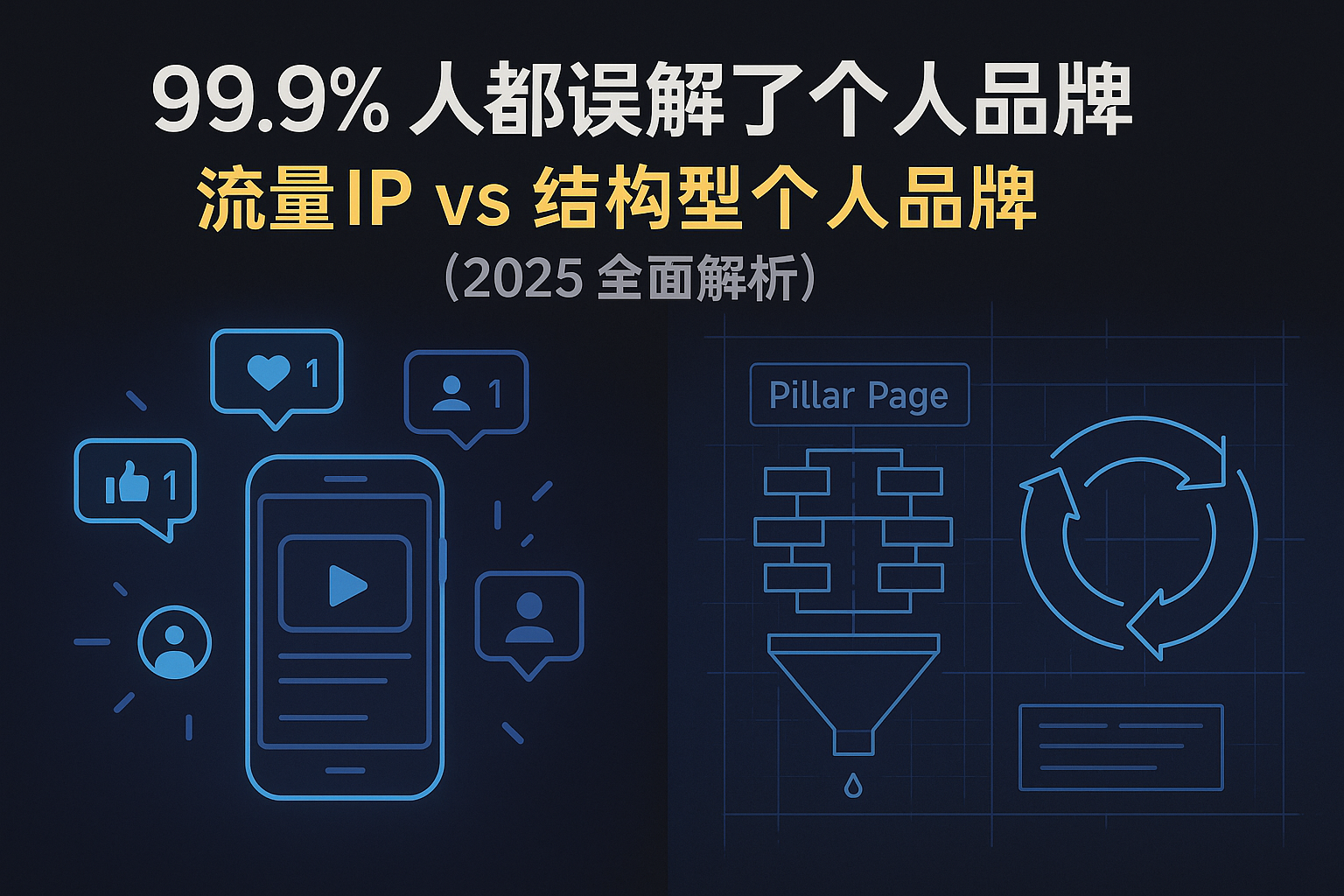 流量IP vs 结构型个人品牌：2025 全面解析封面图